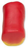 Log of red and yellow clay